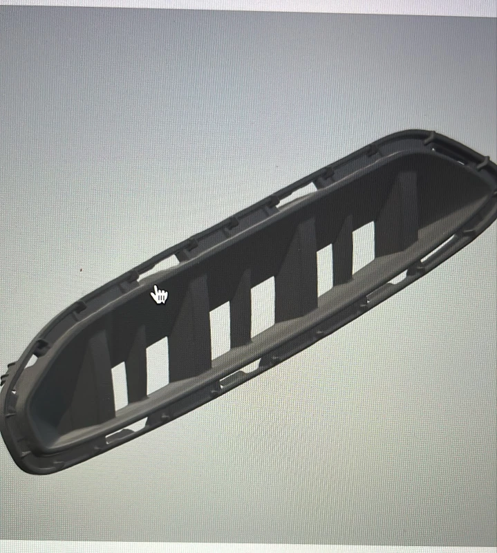 HA6HA-2803113 Front Bumper Left Air Curtain Trim